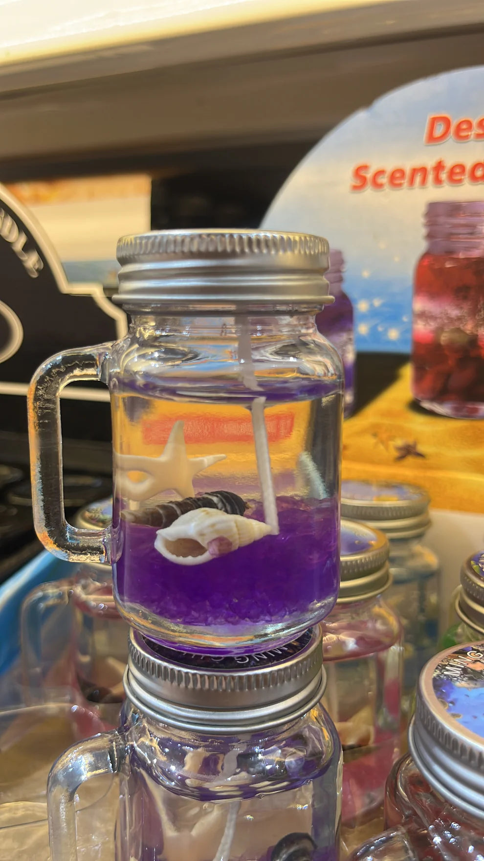 Sea Shell Gel Mug Candle