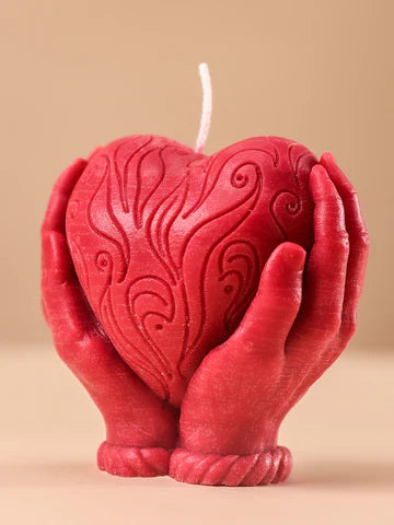 Heart in Hands – Sculpted Soy Wax Candle