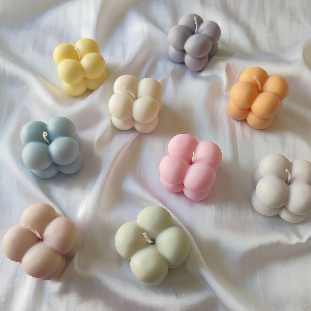 Pack of 4 Smooth Fragranced Bubble Candles