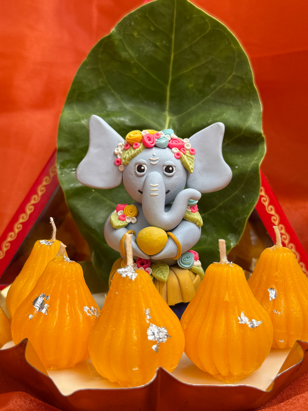 Mini Modak Candle Box – Set of 10