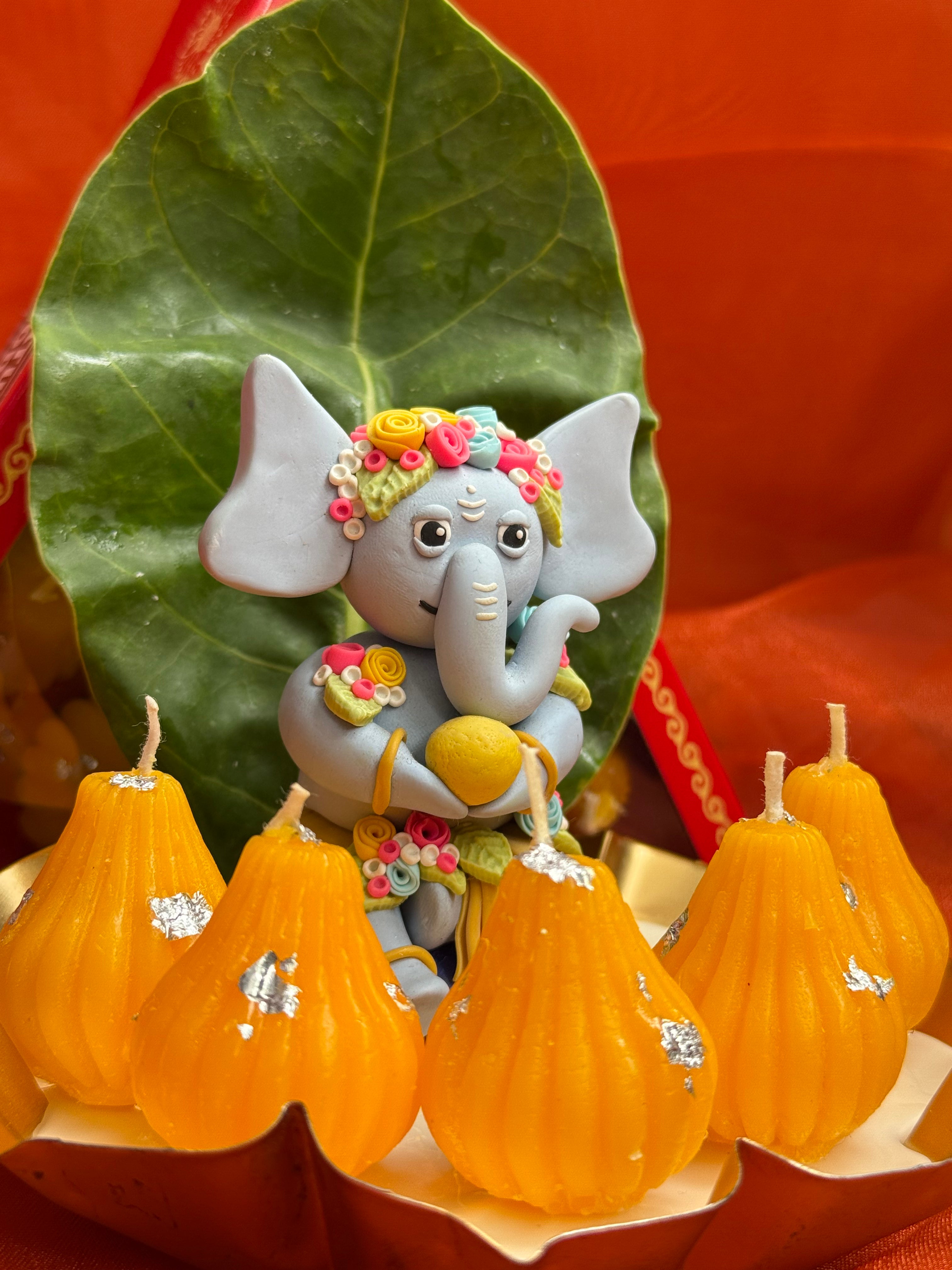 Mini Modak Candle Box – Set of 10