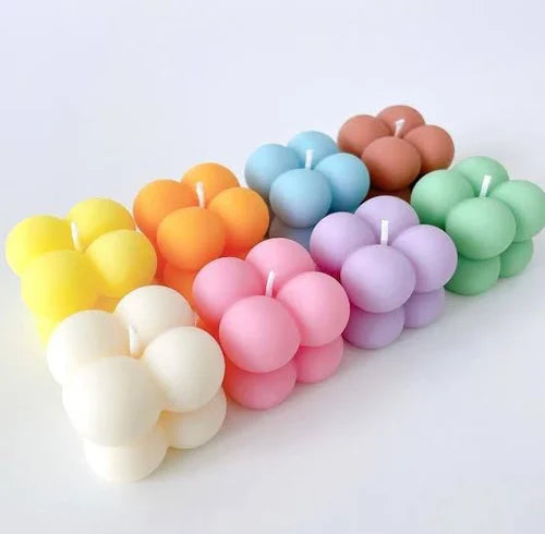 Pack of 4 Smooth Fragranced Bubble Candles