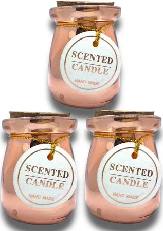 Copper Plated Jar Candle With Lid