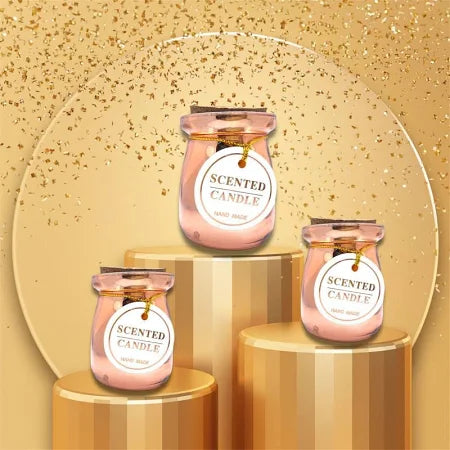 Copper Plated Jar Candle With Lid